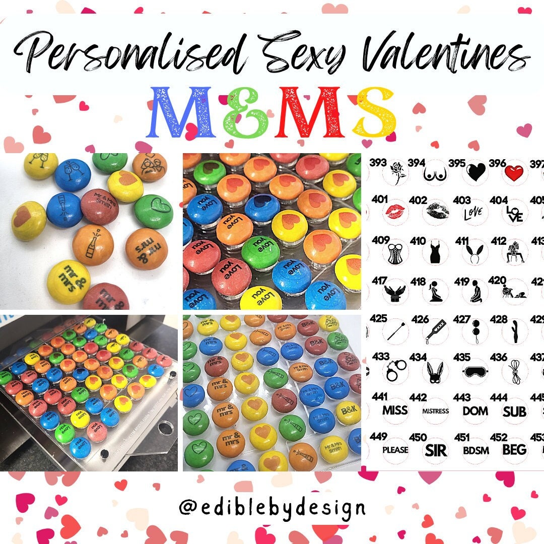 Sexy BDSM Valentines Chocolate M&Ms - Personalised with your choice of image, photo and text - Perfect Sexy Fun Gift for your partner