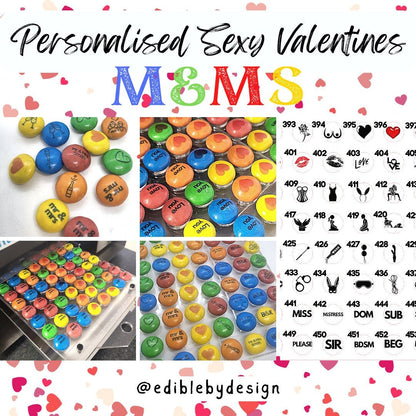 Sexy BDSM Valentines Chocolate M&Ms - Personalised with your choice of image, photo and text - Perfect Sexy Fun Gift for your partner
