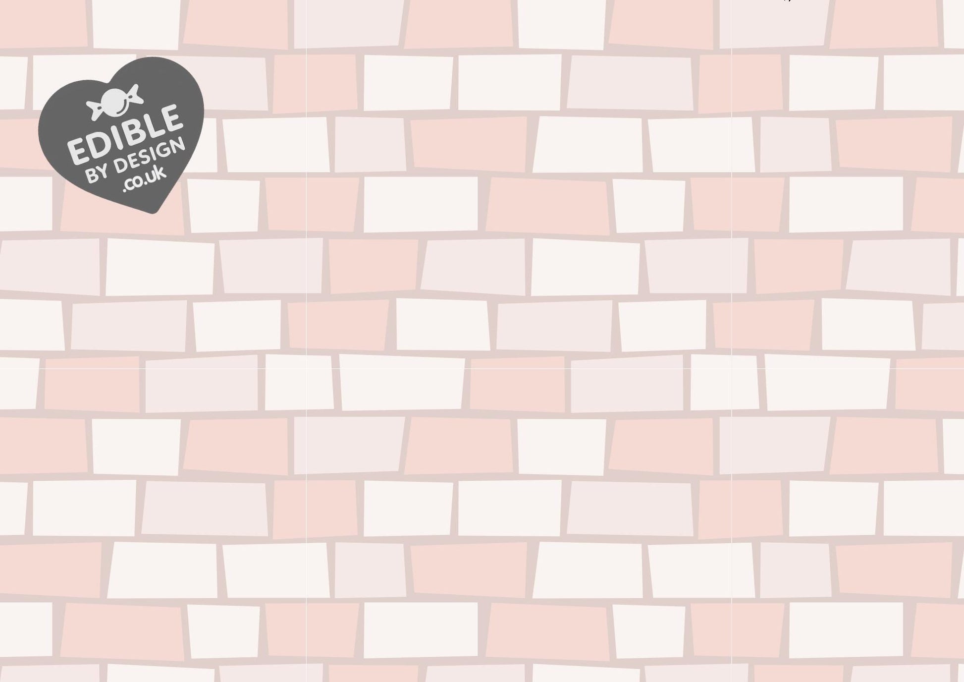 Stone Castle Wall Fairy Door Ribbon Border Edging for Cake: Edible Party Decoration on Icing Sheet