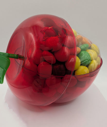 Teacher Gift, Personalised Chocolate M&Ms, your choice of teacher name, Large Apple Container