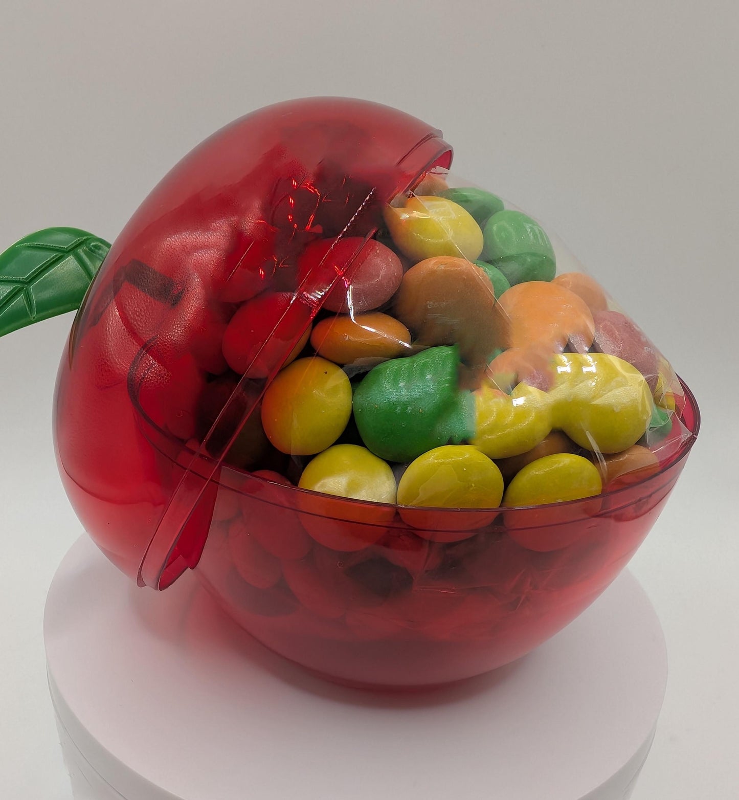 Teacher Gift, Personalised Chocolate M&Ms, your choice of teacher name, Large Apple Container