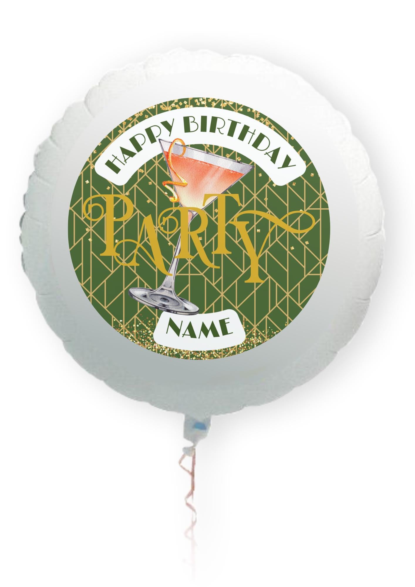 The Great Gatsby 1920 Theme Birthday Personalised Cake Toppers matching Invitations Stickers Balloon Party Pack