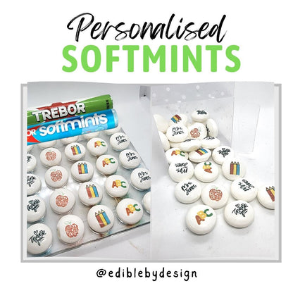 Trebor Softmints - personalised mints with your choice of image, logo, photo and text - Perfect Birthday, Anniversary, New Job, leaving gift