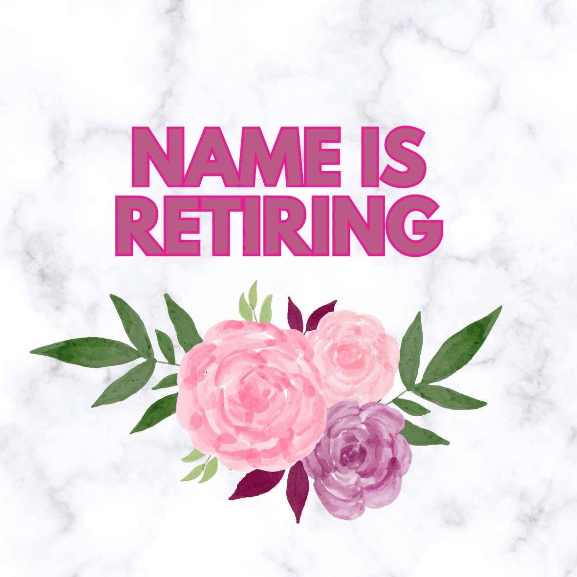 Work Retirement Feminine Cake Toppers Personalised Name & Photo matching Balloon available